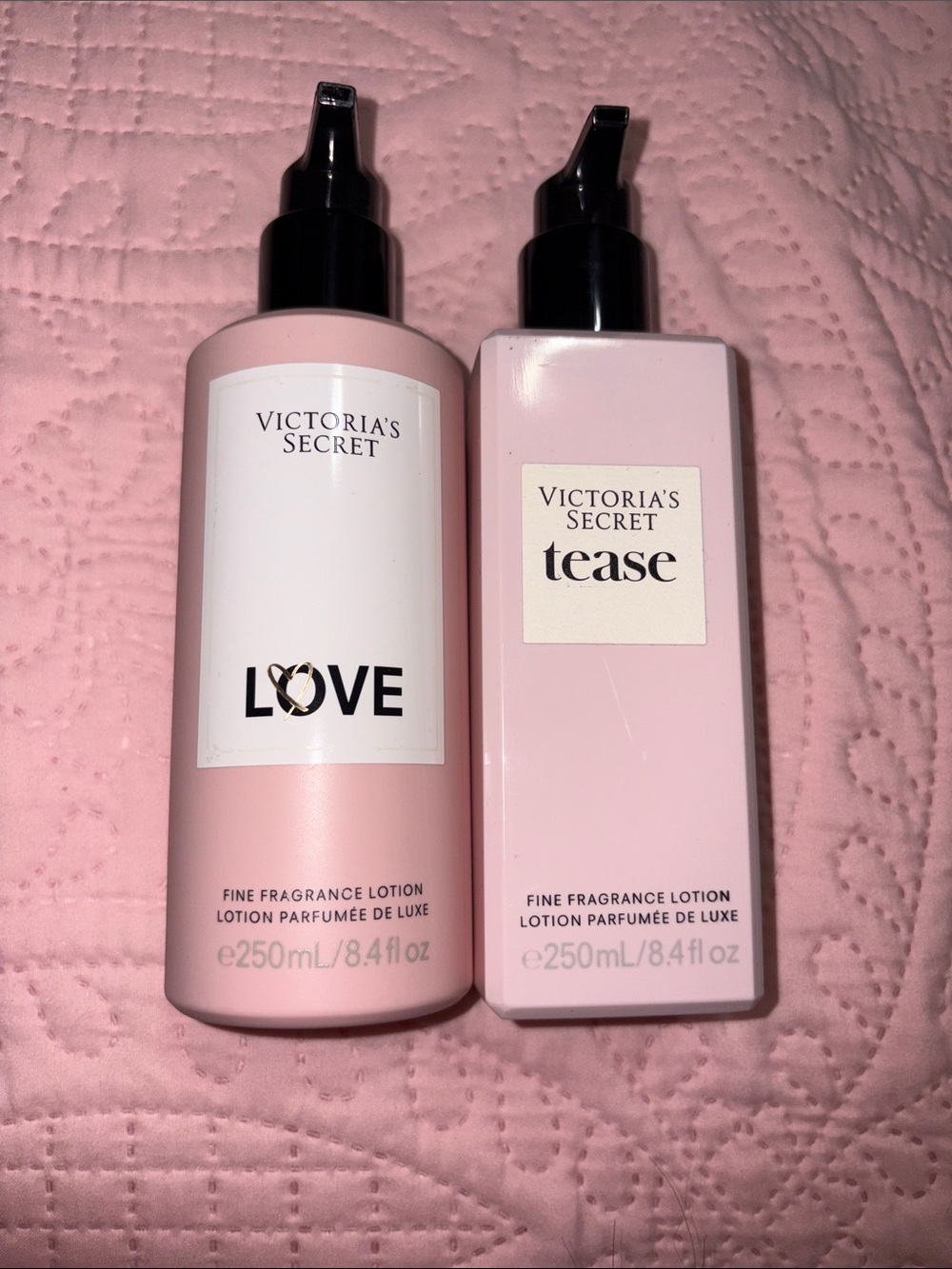 Victoria's Secret Pink LOVE & Tease Fragrance Lotions